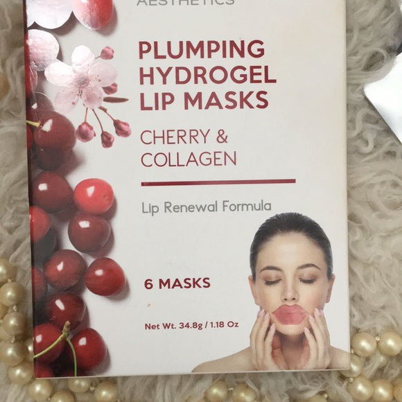 F R E E • NWT • Vegan Plumping Hydrogel Collagen Lip Renewal SET 6 Masks - Picture 3 of 10